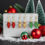 Load image into Gallery viewer, Christmas Bulb Earrings