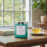 Load image into Gallery viewer, Hand-poured Green Tea 2-wick candle featuring smooth wax and dual cotton wicks, perfect for a clean and crisp fragrance. Southern Charm Farmhouse.