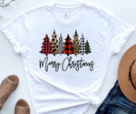Load image into Gallery viewer, Plaid & Leopard Christmas Tree Shirt