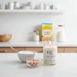 Load image into Gallery viewer, Hand-poured 16 oz Sugar and Sprinkles candle in a classic glass Mason jar, perfect for birthday gifts and kitchen decor. Southern Charm Farmhouse