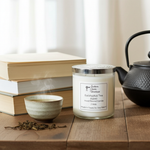 Load image into Gallery viewer, Calming Eucalyptus Tea farmhouse candle in a large 2-wick glass jar for stress relief and relaxation. Southern Charm Farmhouse.