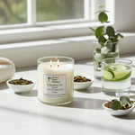 Load image into Gallery viewer, Eucalyptus Tea scented 2-wick candle with refreshing notes of crushed eucalyptus leaves and herbal tea - Southern Charm Farmhouse