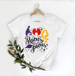 Load image into Gallery viewer, Hocus Pocus t shirt hanging from a hanger on a white background. Southern Charm Farmhouse.