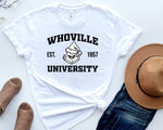 Load image into Gallery viewer, Whoville University Black Print Shirt