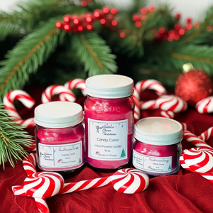 Candy Cane Candle