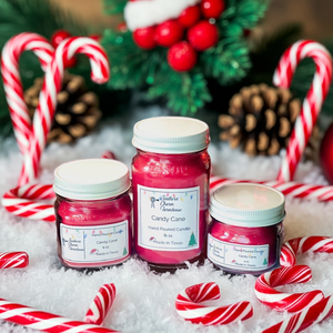 Candy Cane Candle