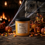 Load image into Gallery viewer, Candy Corn Halloween Candle, 2 Wick
