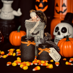 Load image into Gallery viewer, Candy Corn Halloween Candle
