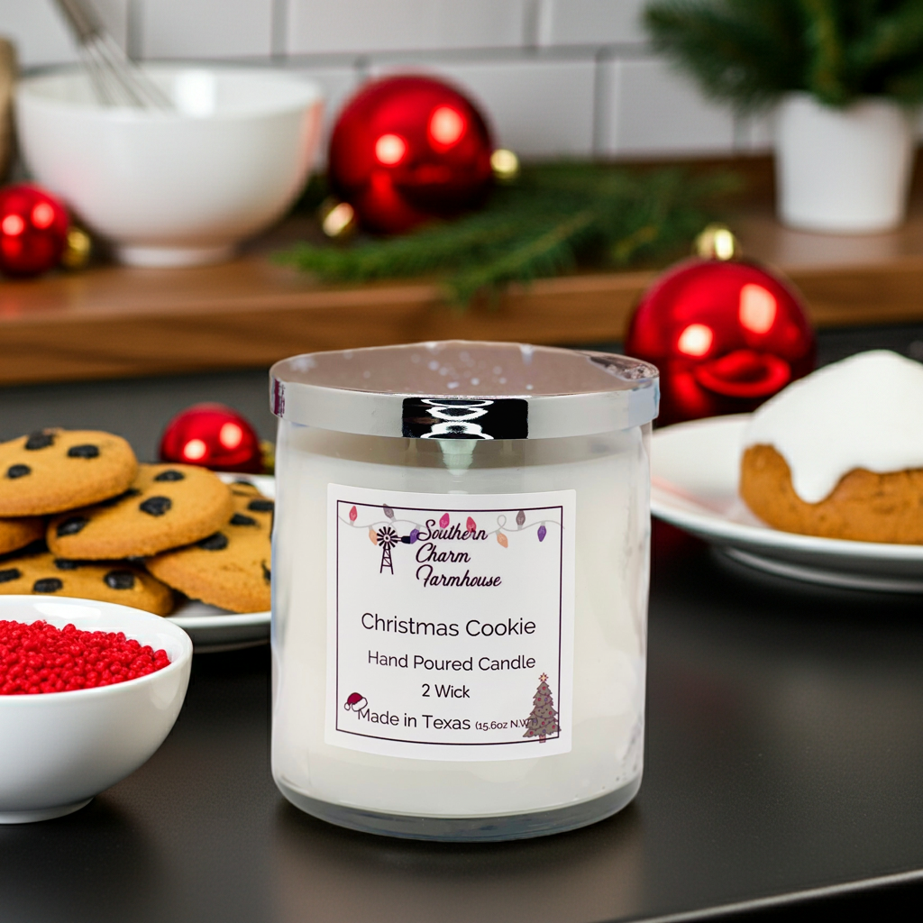 Christmas Cookie Candle, 2 Wick