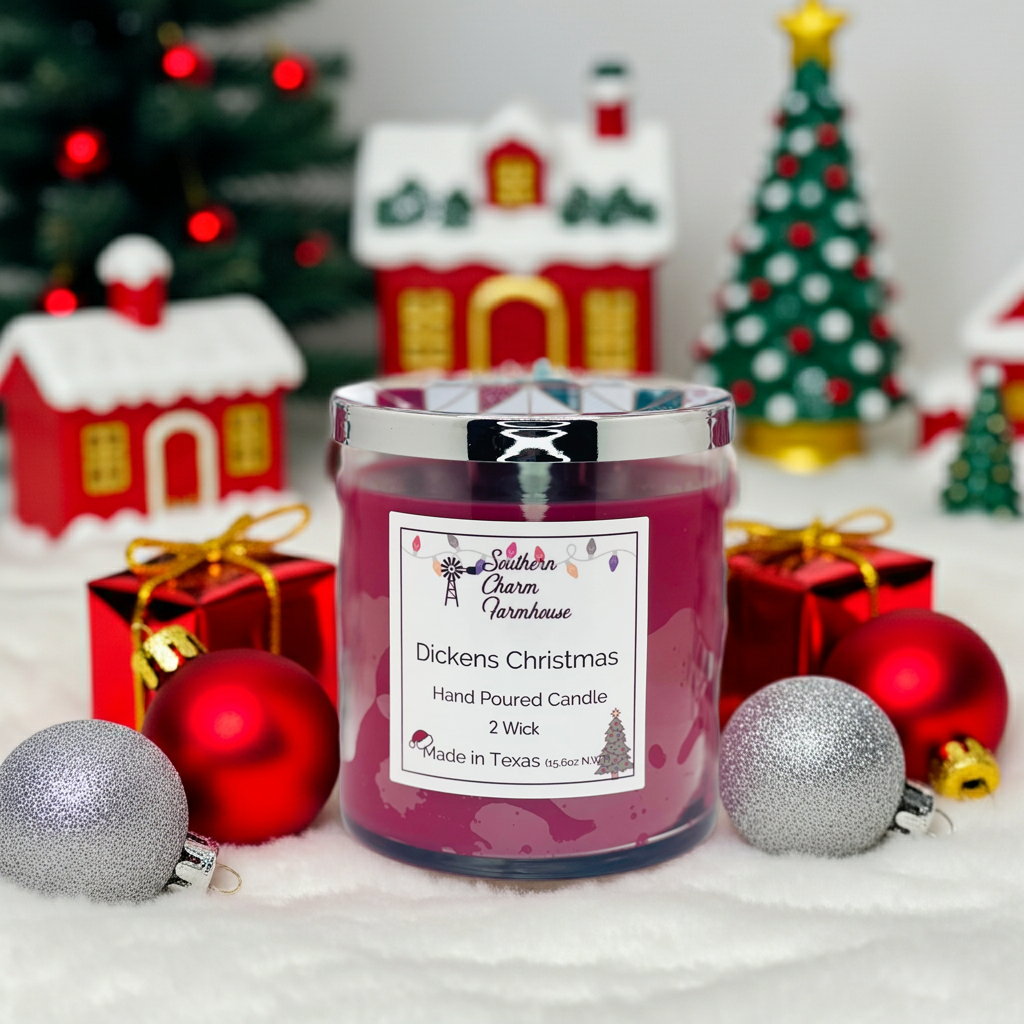 Dickens Candle, 2 Wick