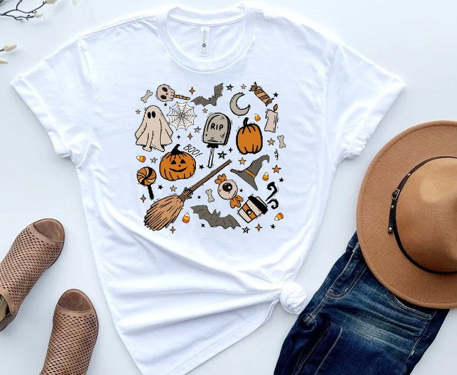 Ghost Collage Halloween Shirt