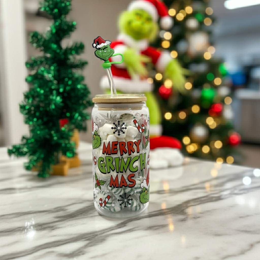 Merry Grinchmas w/ Snowflakes & Candy Canes Blend Hot Cocoa Cup