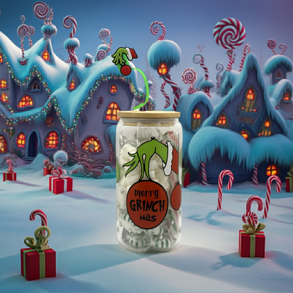 Merry Grinchmas Hand Hot Cocoa Cup