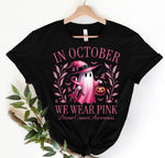 Load image into Gallery viewer, In October we wear Pink Ghost Shirt
