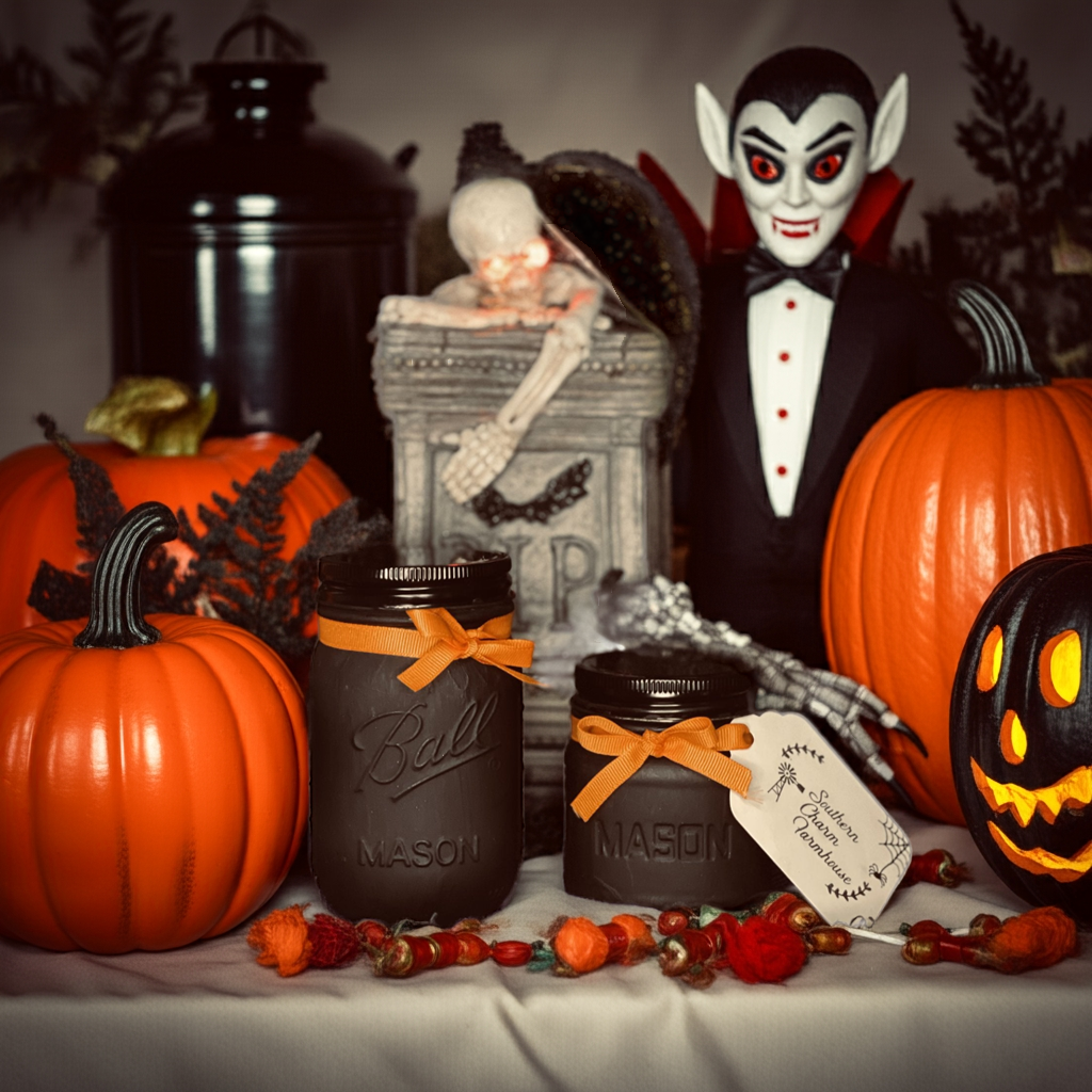 Bite Me Halloween Candle
