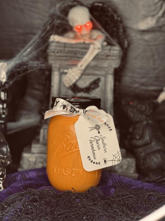 Spooky Pumpkin Candle