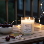 Load image into Gallery viewer, Large 2-wick woody scented candle inspired by Santal 33, perfect for modern farmhouse home decor. Southern Charm Farmhouse.
