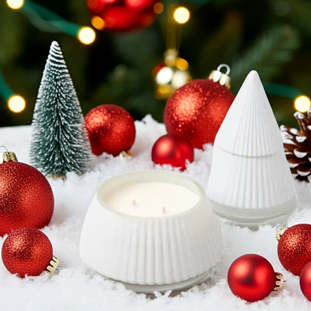 Christmas Tree Candle, 2 Wick