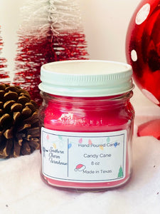 Candy Cane Candle