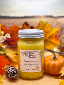 Blooming Mums Candle
