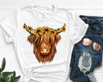 Load image into Gallery viewer, Farmhouse-Cow-Graphic-Tee-Rustic-Country-Style-Shirt-Southern-Charm-Farmhouse

