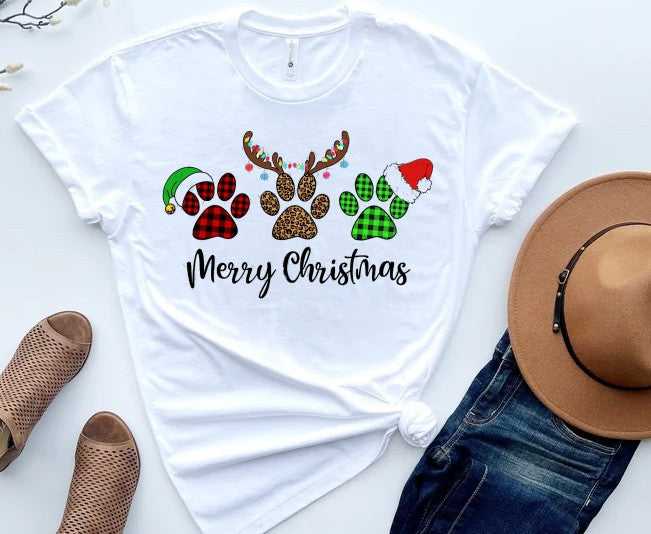 Merry Christmas Paws Shirt