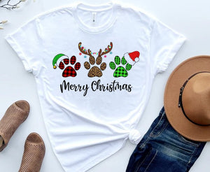 Merry Christmas Paws Shirt