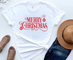 Load image into Gallery viewer, Merry Christmas in Red Print Shirt
