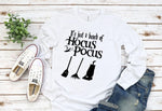 Load image into Gallery viewer, It&#39;s just a bunch of Hocus Pocus Halloween Shirt
