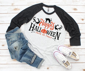 Happy Halloween 3/4 Sleeve Shirt