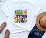 Load image into Gallery viewer, Let the good time roll Mardi Gras Shirt
