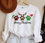 Load image into Gallery viewer, Merry Christmas Paws Shirt
