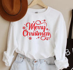 Load image into Gallery viewer, Merry Christmas w/ snow flakes Shirt
