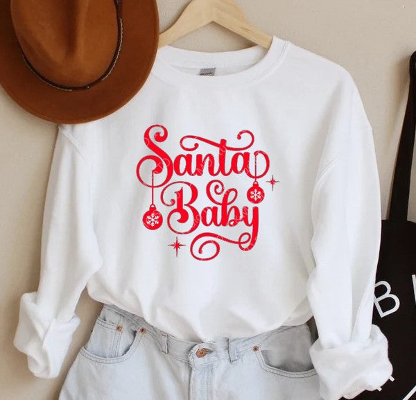 Santa Baby Red Print Shirt