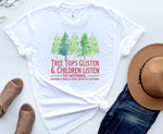 Load image into Gallery viewer, Tree Tops Glisten and Children Listen to Nothing Christmas Shirt
